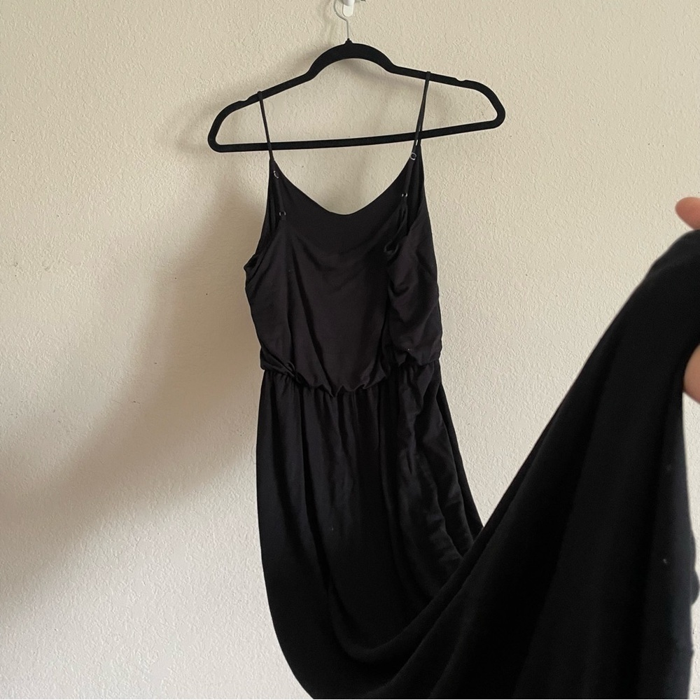 All in Favor womans Black Maxi Dress size M casual summer staple floor length - Picture 8 of 8